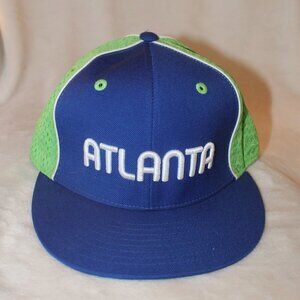 NBA Atlanta Hawks Reebok Fitted Hat Size 7 1/4 hardwood classics 85% wool cap